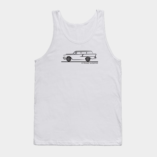 1957 Chevrolet 2-10 Stationwagon Tank Top by PauHanaDesign